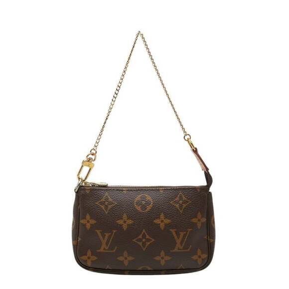 Louis Vuitton Handbags - LOUIS VUITTON Brown Monogram Leather Pochette Pouch